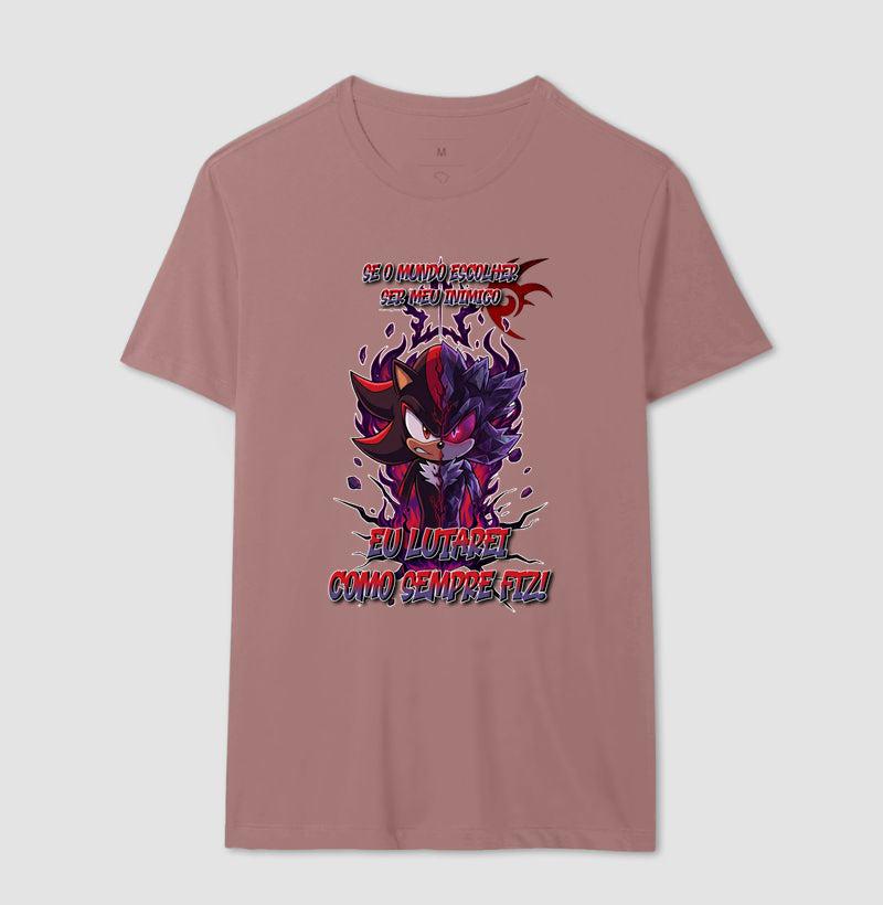 “Camiseta Shadow e Mephiles Dark Sonic – Estampa Épica Gamer e Anime”