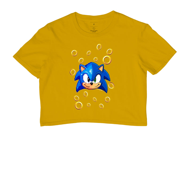 “Camiseta Sonic Gerações – Estampa Clássica e Moderna Gamer e Pixel Art”