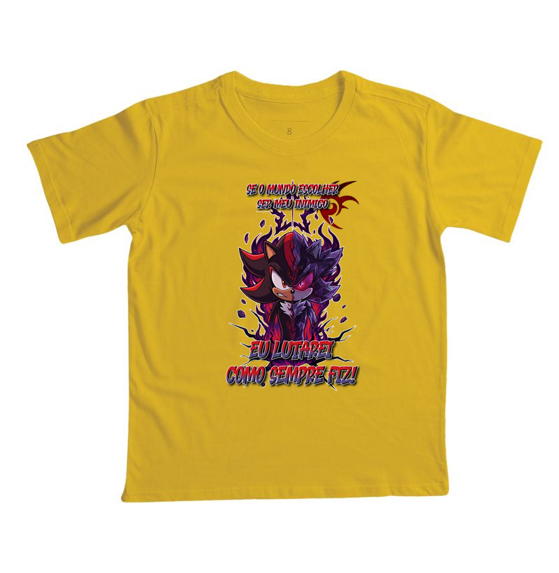 “Camiseta Shadow e Mephiles Dark Sonic – Estampa Épica Gamer e Anime”