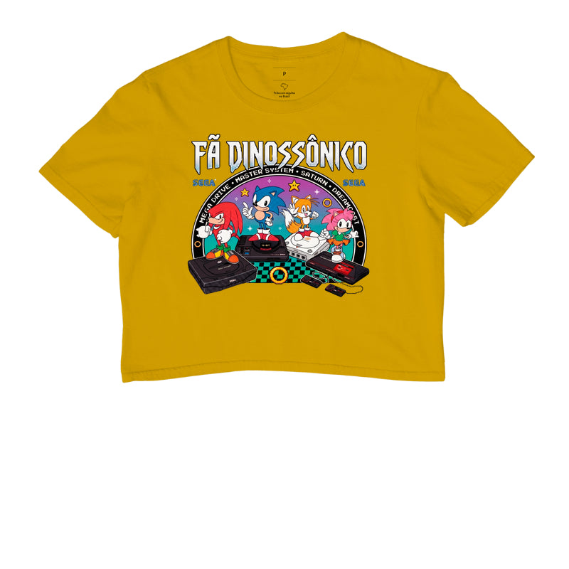 Camiseta Fã Dinossônico - Planeta Sonic Store