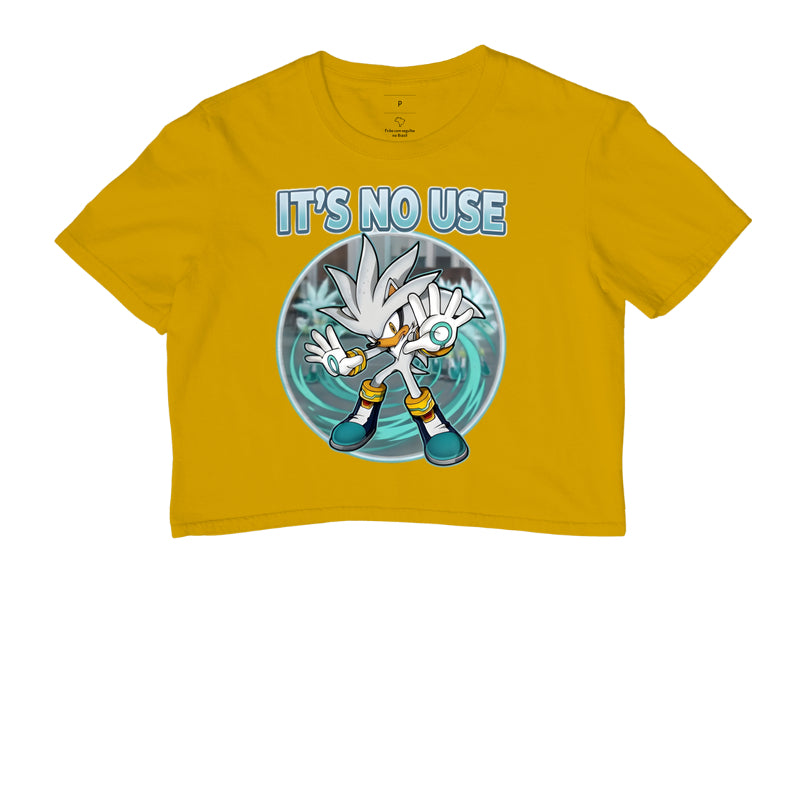 Camiseta Silver the Hedgehog - "It's No Use!" (Classic Meme Edition)