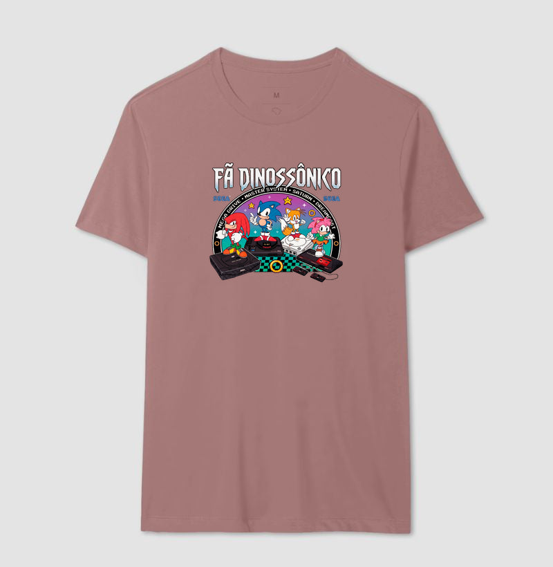 Camiseta Fã Dinossônico - Planeta Sonic Store