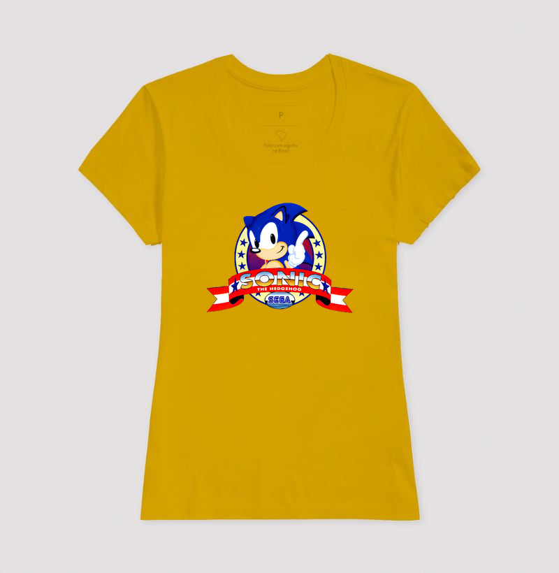 Blusa Sonic Classic SEGA – Estampa Exclusiva do Hedgehog Azul