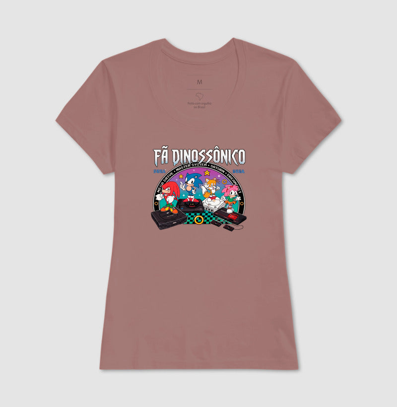 Camiseta Fã Dinossônico - Planeta Sonic Store