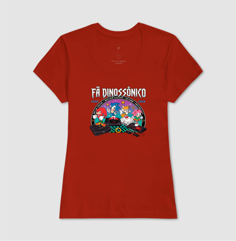 Camiseta Fã Dinossônico - Planeta Sonic Store