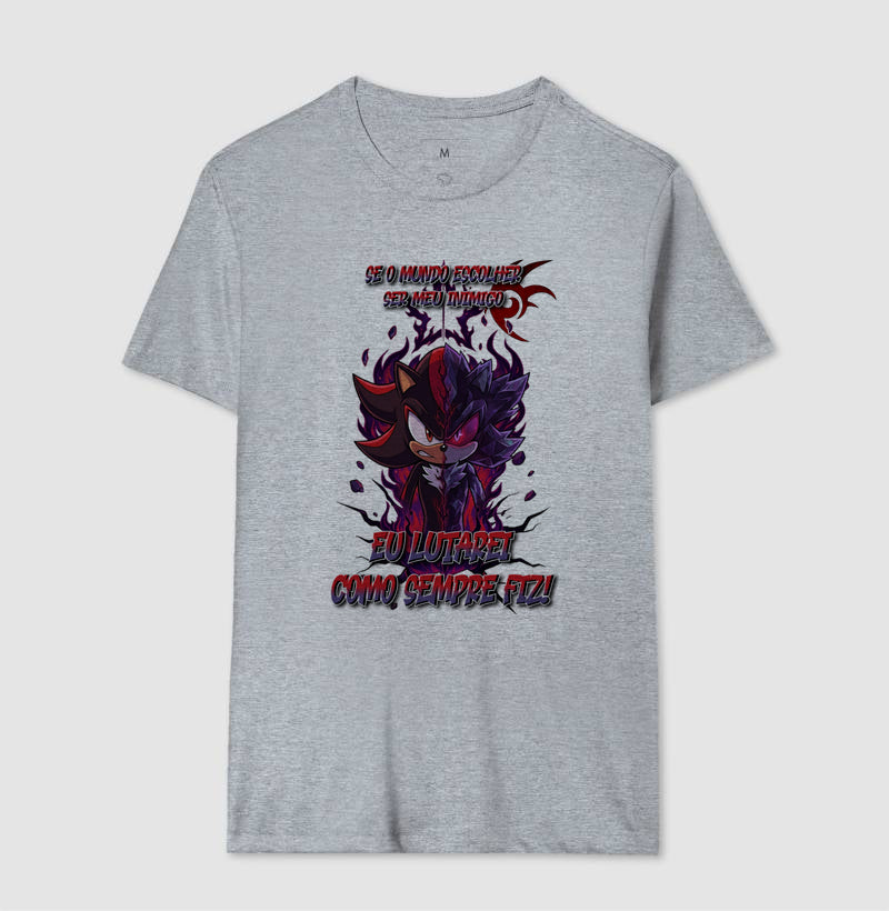 “Camiseta Shadow e Mephiles Dark Sonic – Estampa Épica Gamer e Anime”