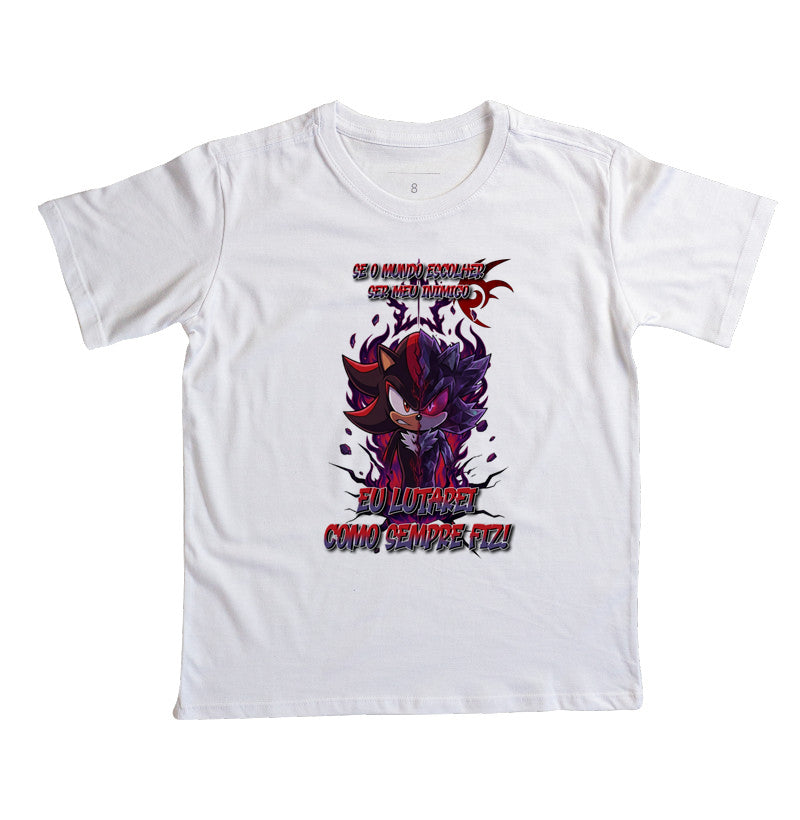 “Camiseta Shadow e Mephiles Dark Sonic – Estampa Épica Gamer e Anime”