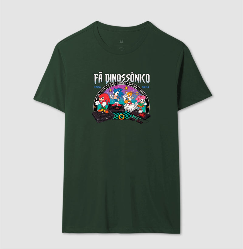 Camiseta Fã Dinossônico - Planeta Sonic Store