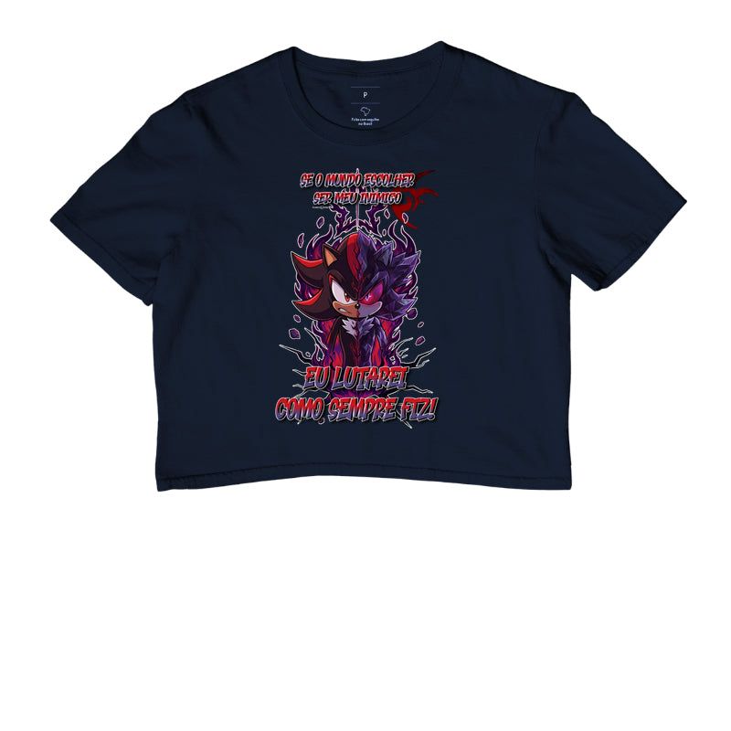 “Camiseta Shadow e Mephiles Dark Sonic – Estampa Épica Gamer e Anime”