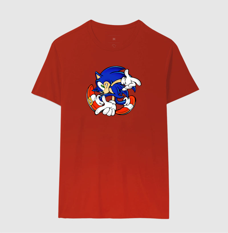 Camiseta Sonic Retro – Estampa Clássica do Herói Azul
