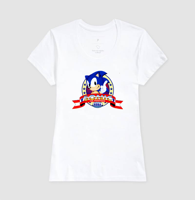 Blusa Sonic Classic SEGA – Estampa Exclusiva do Hedgehog Azul