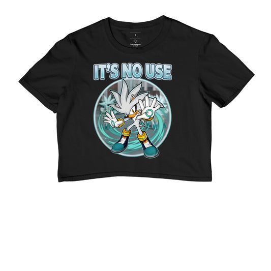 Camiseta Silver the Hedgehog - "It's No Use!" (Classic Meme Edition)