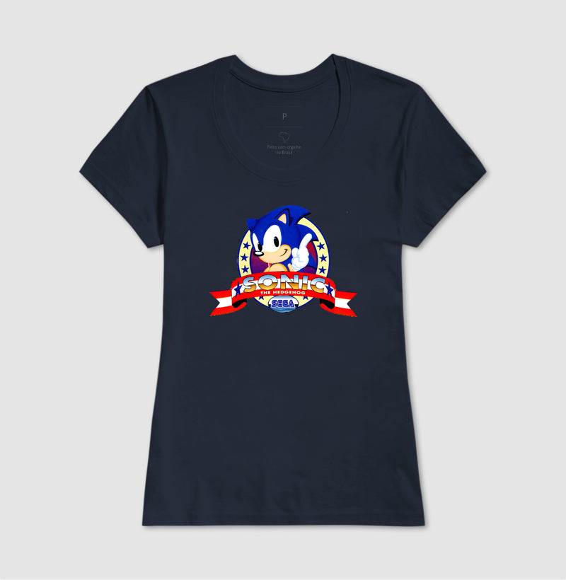 Blusa Sonic Classic SEGA – Estampa Exclusiva do Hedgehog Azul