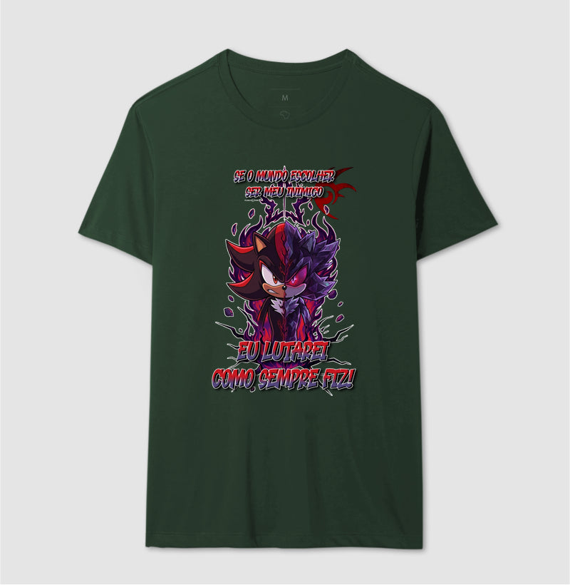 “Camiseta Shadow e Mephiles Dark Sonic – Estampa Épica Gamer e Anime”