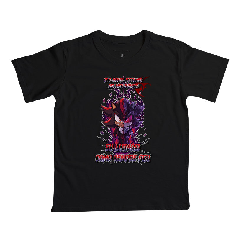 “Camiseta Shadow e Mephiles Dark Sonic – Estampa Épica Gamer e Anime”
