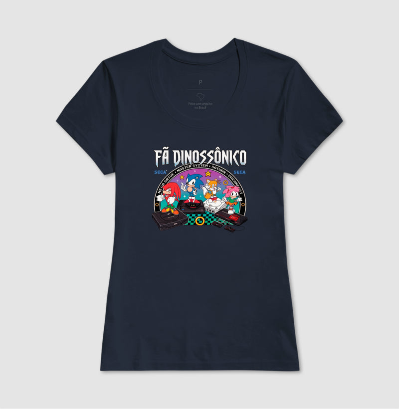 Camiseta Fã Dinossônico - Planeta Sonic Store