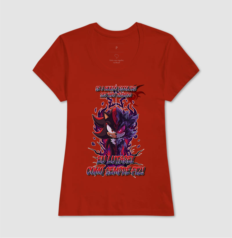 “Camiseta Shadow e Mephiles Dark Sonic – Estampa Épica Gamer e Anime”