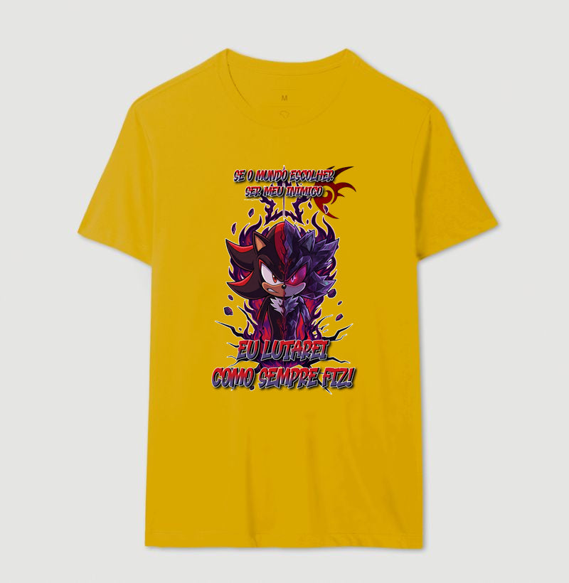 “Camiseta Shadow e Mephiles Dark Sonic – Estampa Épica Gamer e Anime”