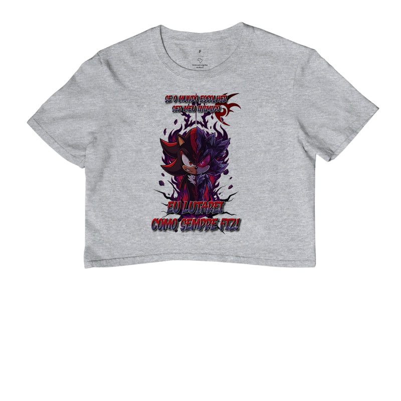 “Camiseta Shadow e Mephiles Dark Sonic – Estampa Épica Gamer e Anime”