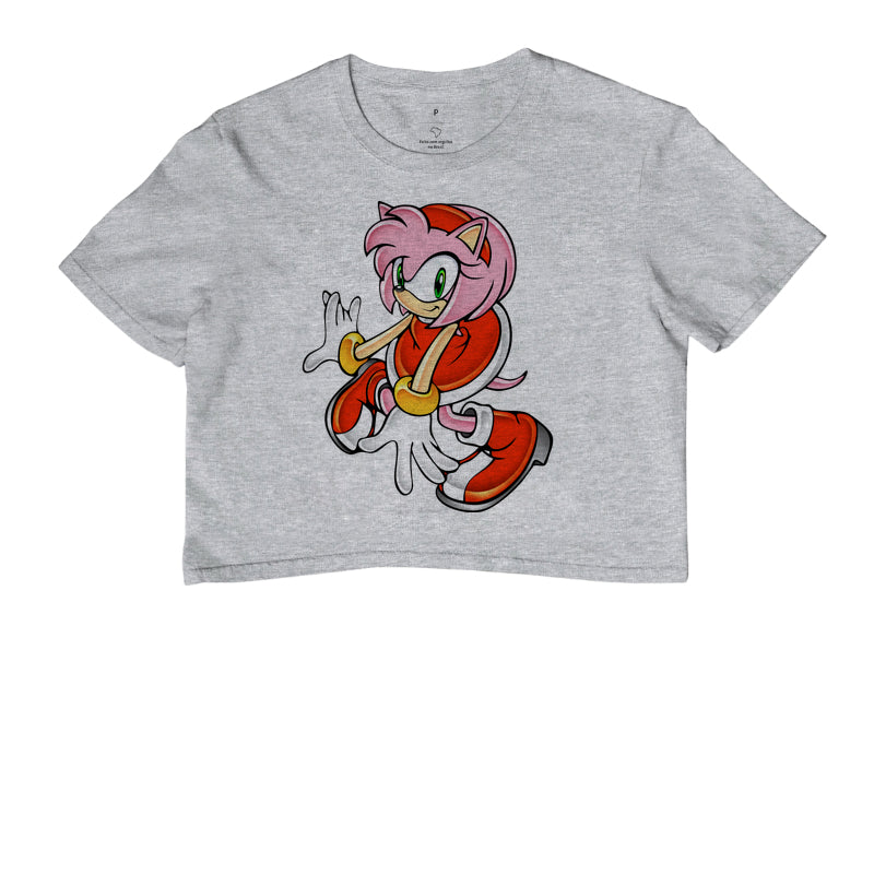Camiseta Amy Rose Retro – Estampa Clássica da Garota do Sonic Adventure 1