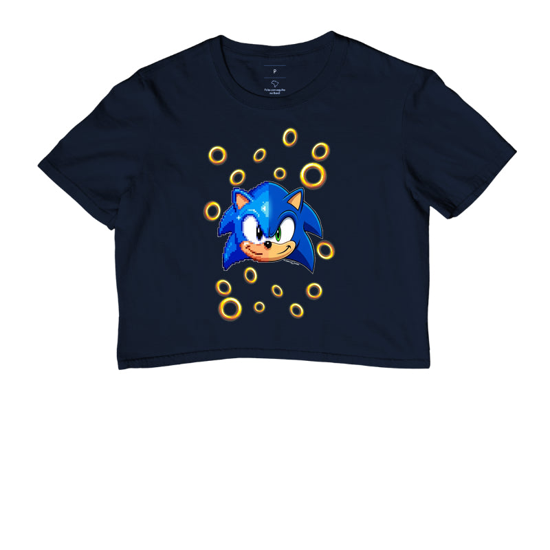 “Camiseta Sonic Gerações – Estampa Clássica e Moderna Gamer e Pixel Art”