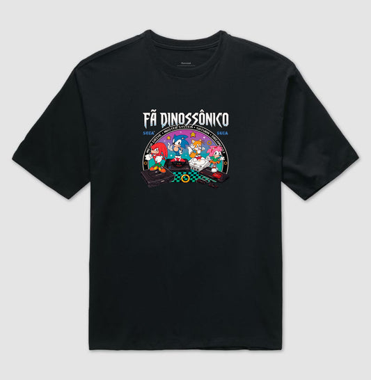 Camiseta Fã Dinossônico - Planeta Sonic Store
