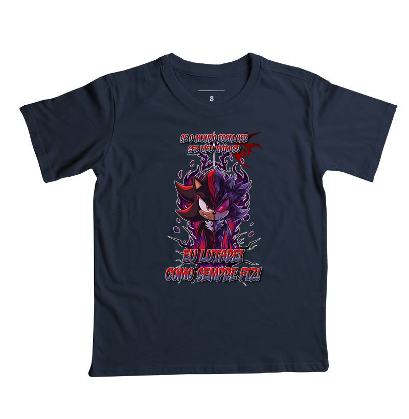 “Camiseta Shadow e Mephiles Dark Sonic – Estampa Épica Gamer e Anime”