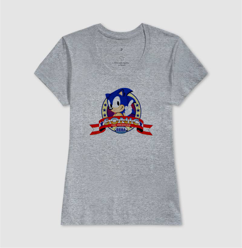 Blusa Sonic Classic SEGA – Estampa Exclusiva do Hedgehog Azul