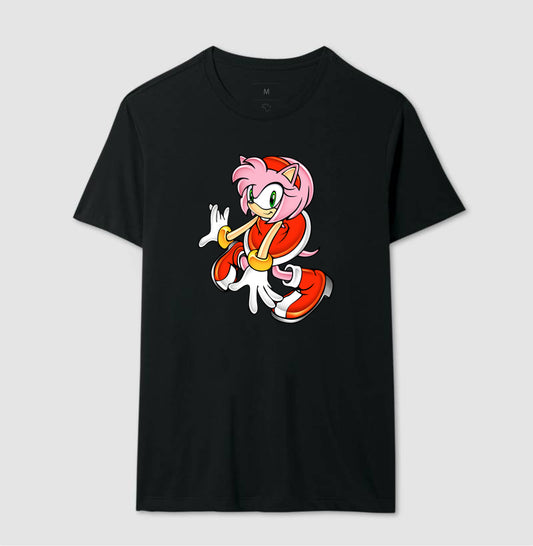 Camiseta Amy Rose Retro – Estampa Clássica da Garota do Sonic Adventure 1