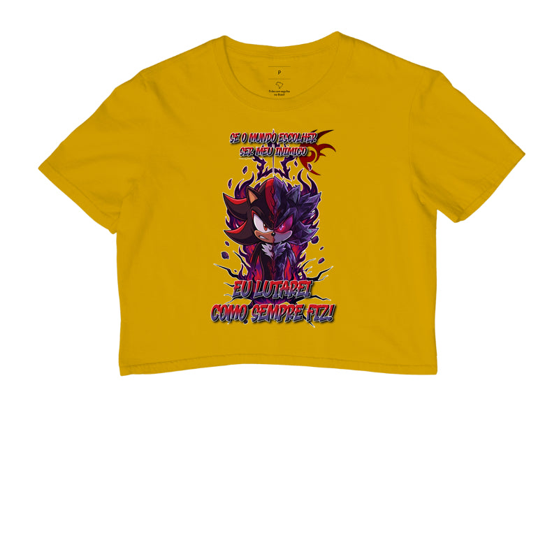 “Camiseta Shadow e Mephiles Dark Sonic – Estampa Épica Gamer e Anime”