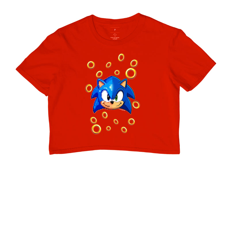 “Camiseta Sonic Gerações – Estampa Clássica e Moderna Gamer e Pixel Art”