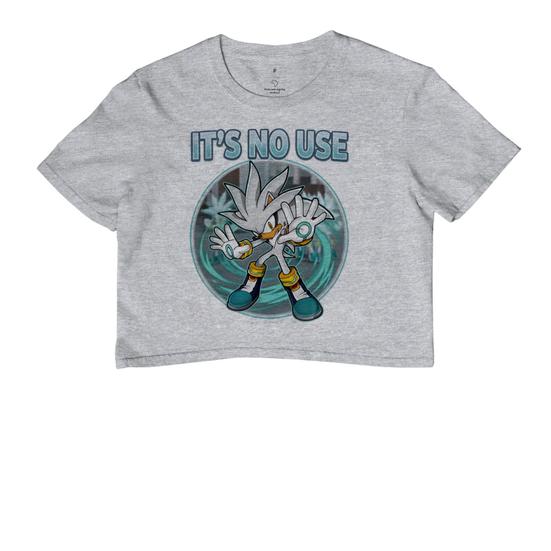 Camiseta Silver the Hedgehog - "It's No Use!" (Classic Meme Edition)