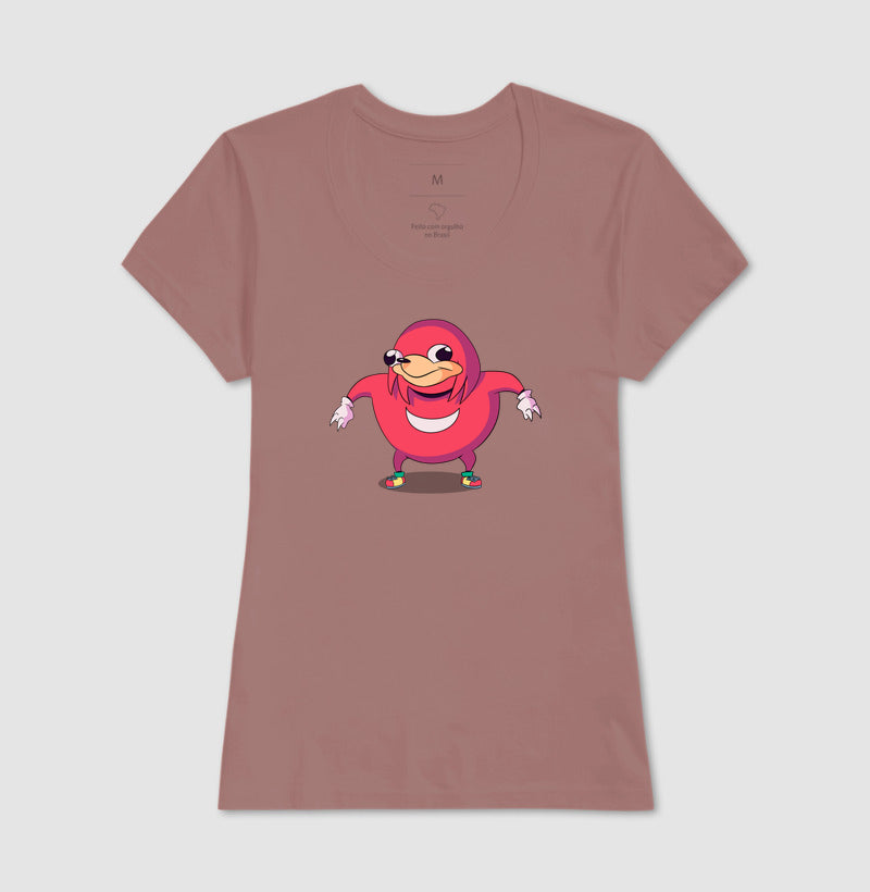 Blusa Uganda Knuckles - Meme Clássico da Internet