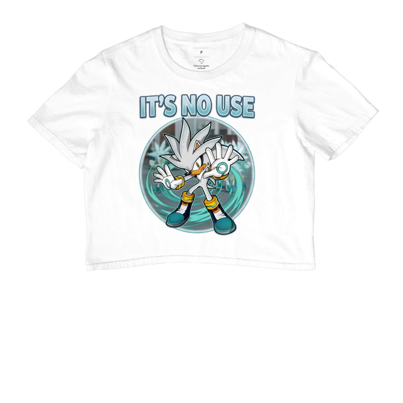 Camiseta Silver the Hedgehog - "It's No Use!" (Classic Meme Edition)
