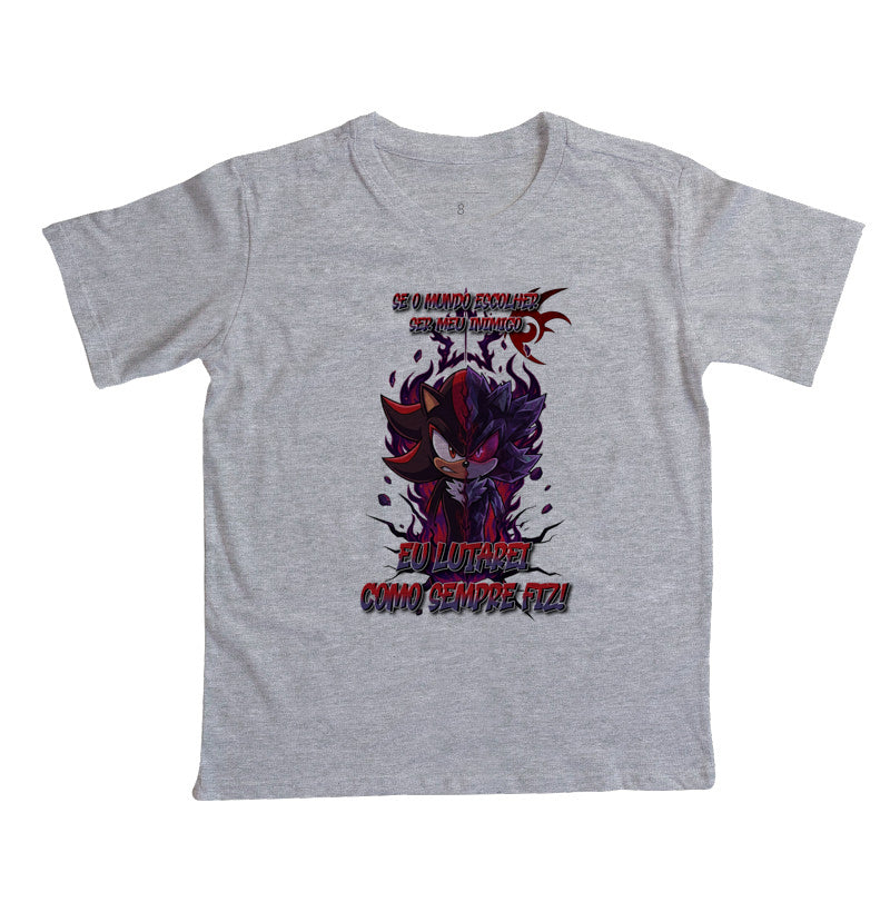 “Camiseta Shadow e Mephiles Dark Sonic – Estampa Épica Gamer e Anime”