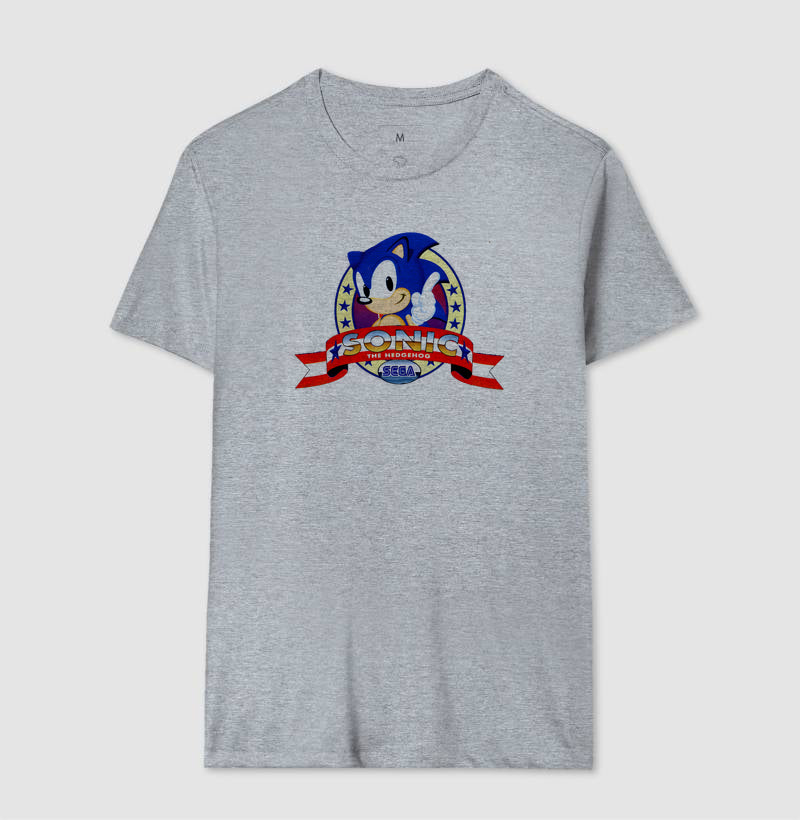 Blusa Sonic Classic SEGA – Estampa Exclusiva do Hedgehog Azul
