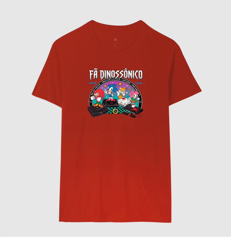 Camiseta Fã Dinossônico - Planeta Sonic Store