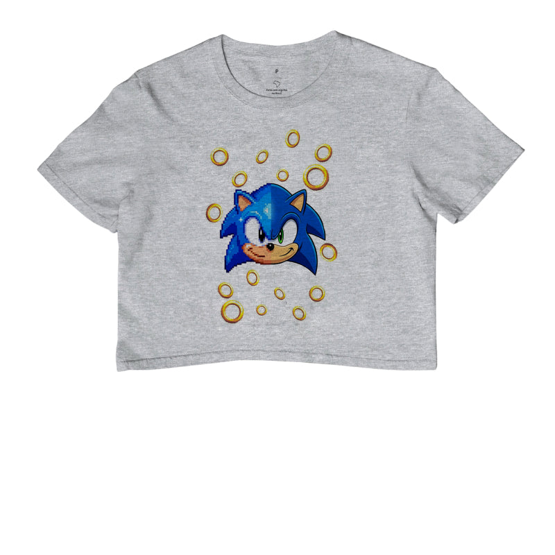 “Camiseta Sonic Gerações – Estampa Clássica e Moderna Gamer e Pixel Art”
