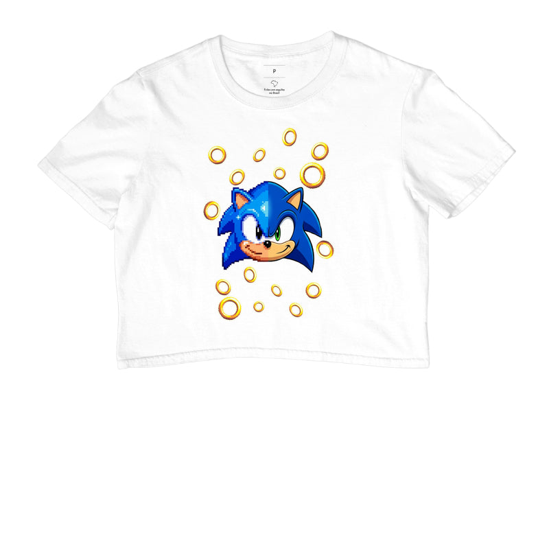 “Camiseta Sonic Gerações – Estampa Clássica e Moderna Gamer e Pixel Art”