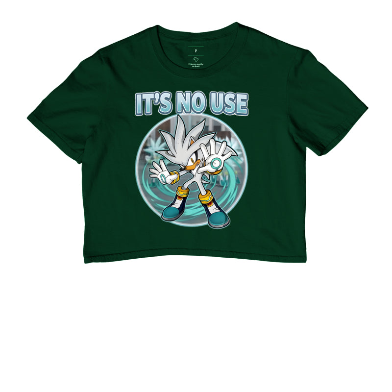 Camiseta Silver the Hedgehog - "It's No Use!" (Classic Meme Edition)