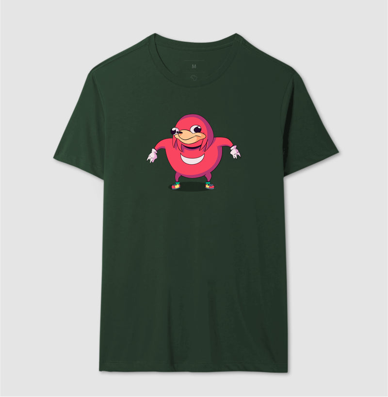 Blusa Uganda Knuckles - Meme Clássico da Internet