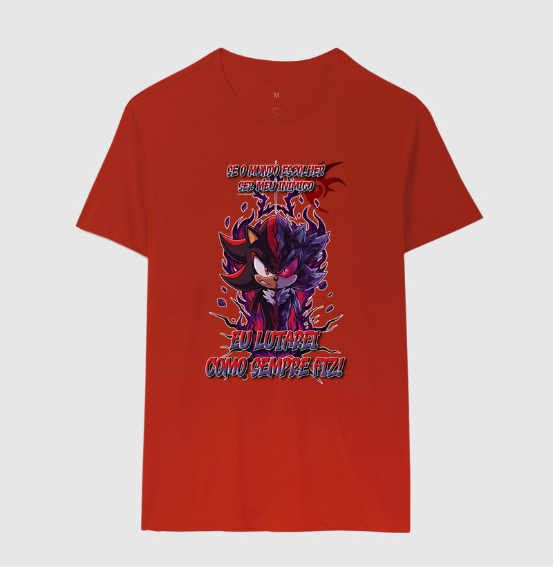“Camiseta Shadow e Mephiles Dark Sonic – Estampa Épica Gamer e Anime”