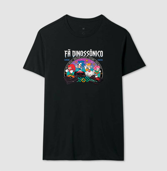 Camiseta Fã Dinossônico - Planeta Sonic Store