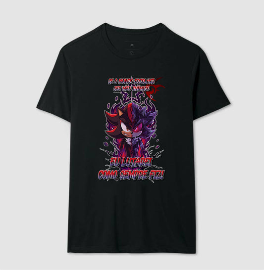 “Camiseta Shadow e Mephiles Dark Sonic – Estampa Épica Gamer e Anime”