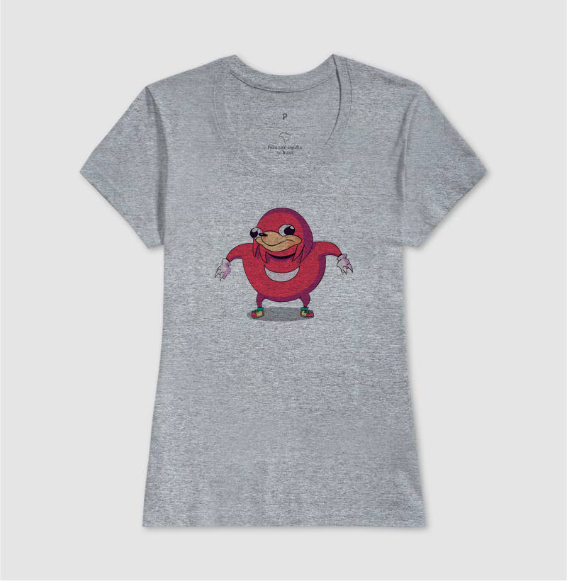 Blusa Uganda Knuckles - Meme Clássico da Internet