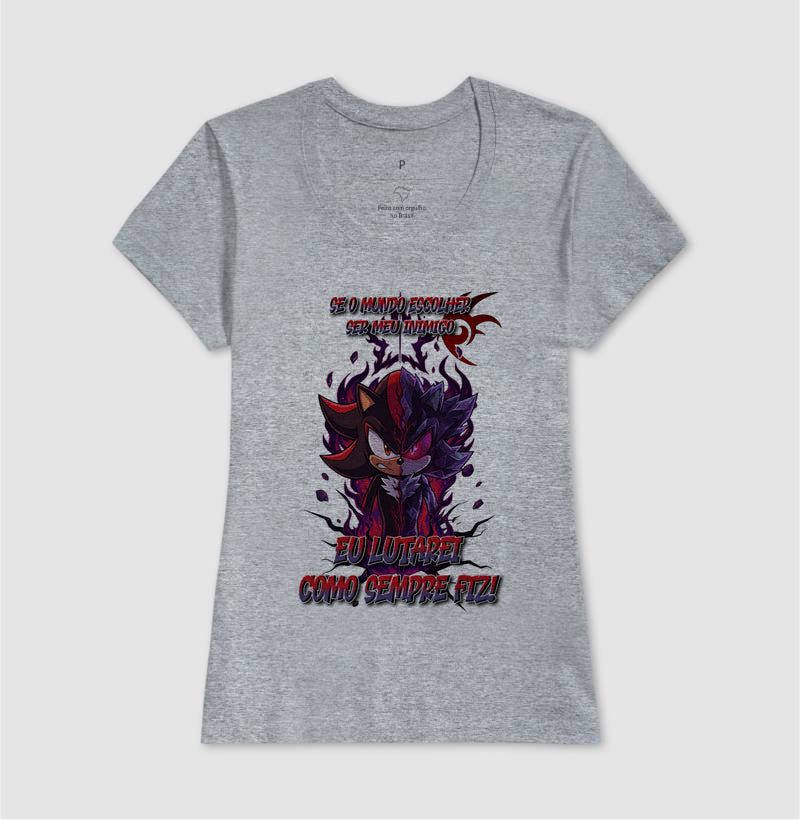 “Camiseta Shadow e Mephiles Dark Sonic – Estampa Épica Gamer e Anime”