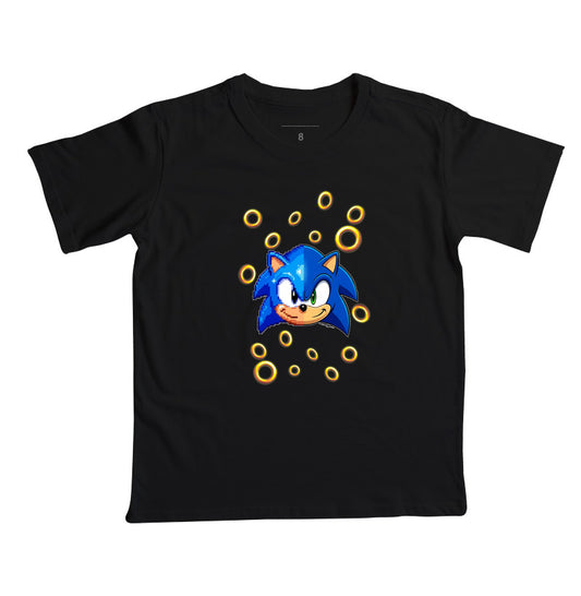 “Camiseta Sonic Gerações – Estampa Clássica e Moderna Gamer e Pixel Art”