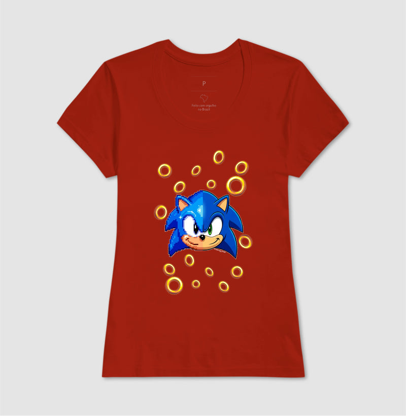 “Camiseta Sonic Gerações – Estampa Clássica e Moderna Gamer e Pixel Art”